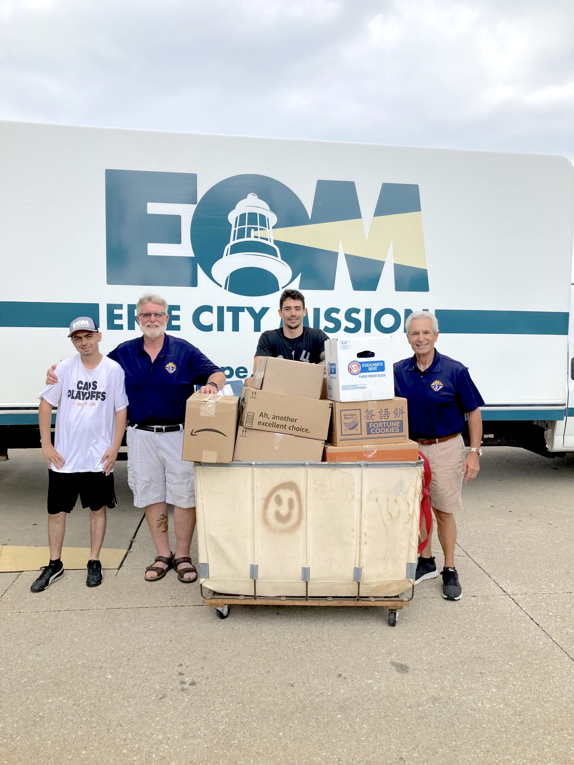 Warren Roca Erie Warren Knights of Columbus bring donated items to Erie City Mission ...